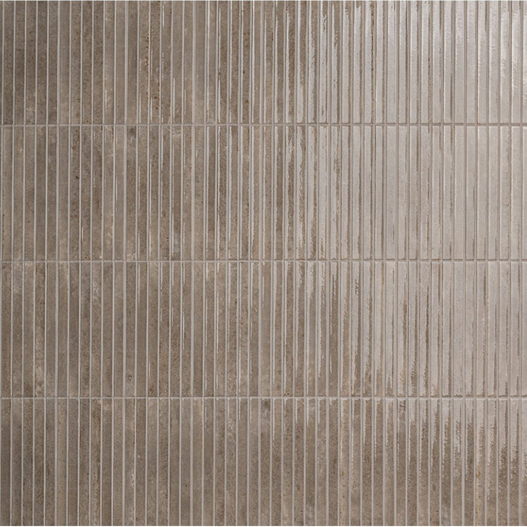 MS International Gems 5" x 10" Glossy Slat Look Fluted Porcelain Wall Tile