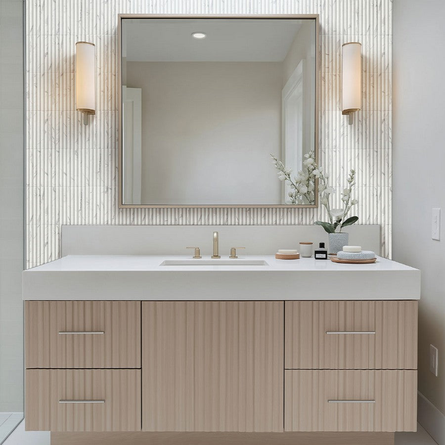 MS-International-Scanalato-Calacatta-5-x-10-Satin-Fluted-Porcelain-Tile