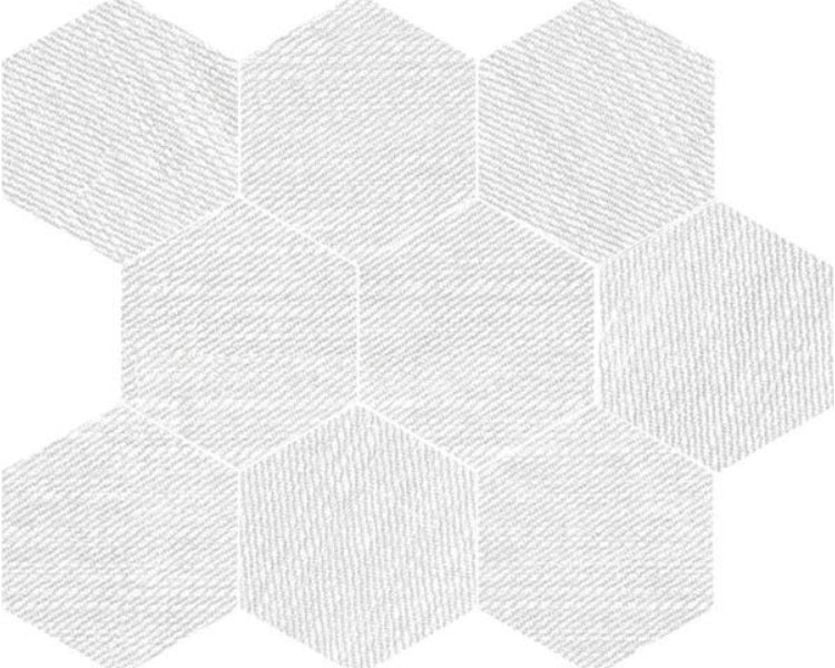 Happy Floors Neostile 2.0 11.5" x 14" Interlocking Matte Porcelain Hexagon Mosaic