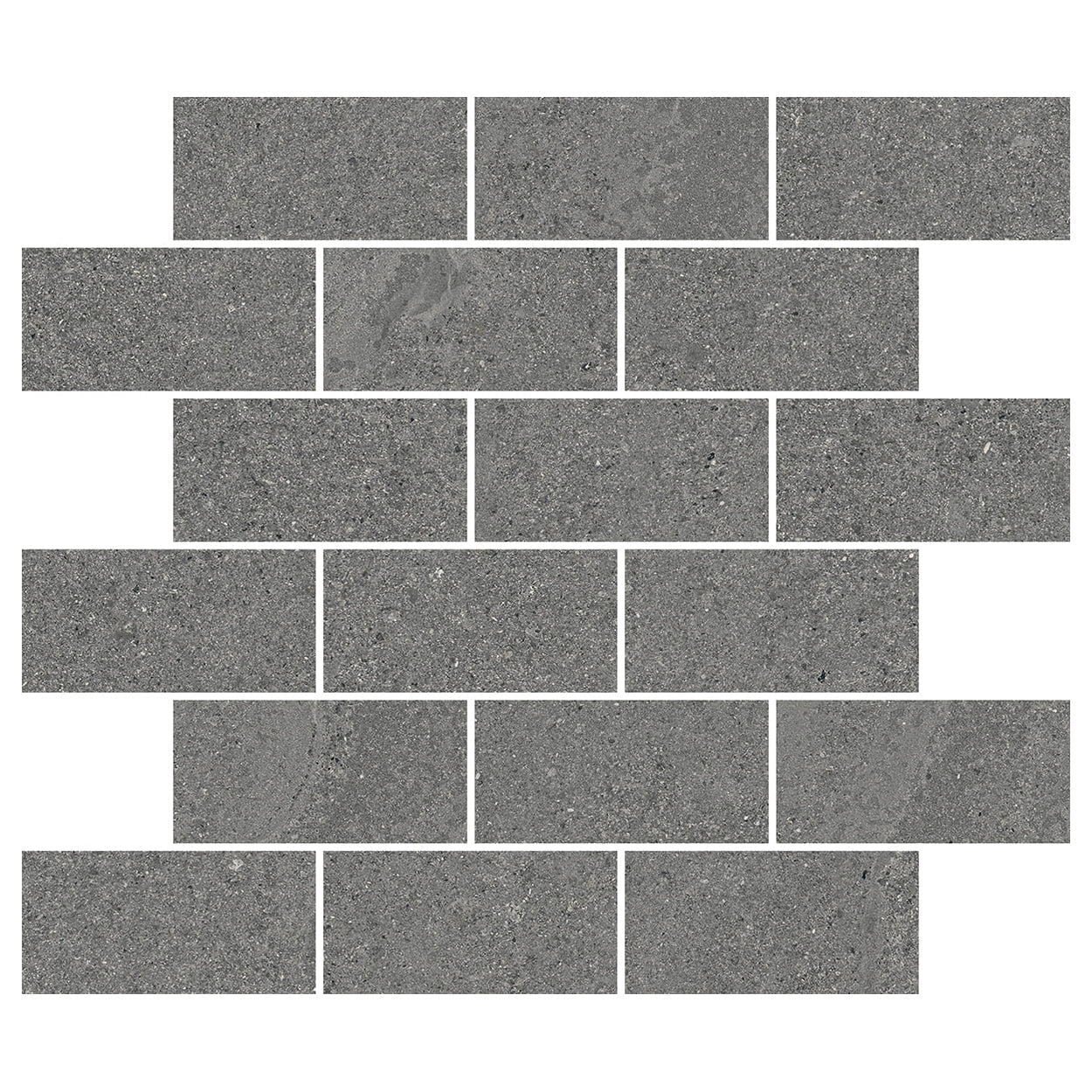 Del Conca USA New England 12" x 12" Glazed Porcelain Brick Mosaic