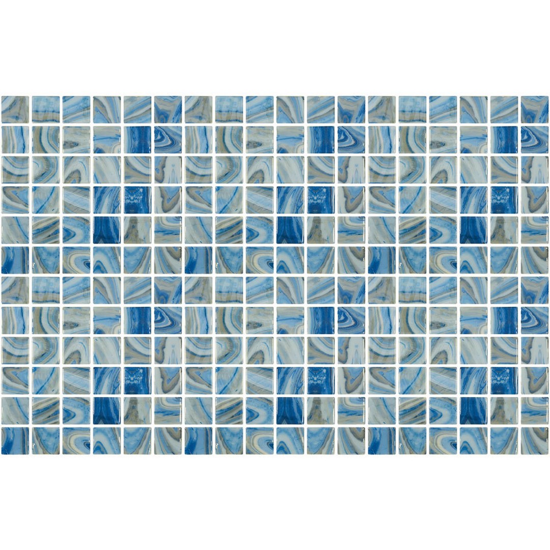 Tesoro Vanguard 12.25" x 18.25" Glass 1" Mosaic