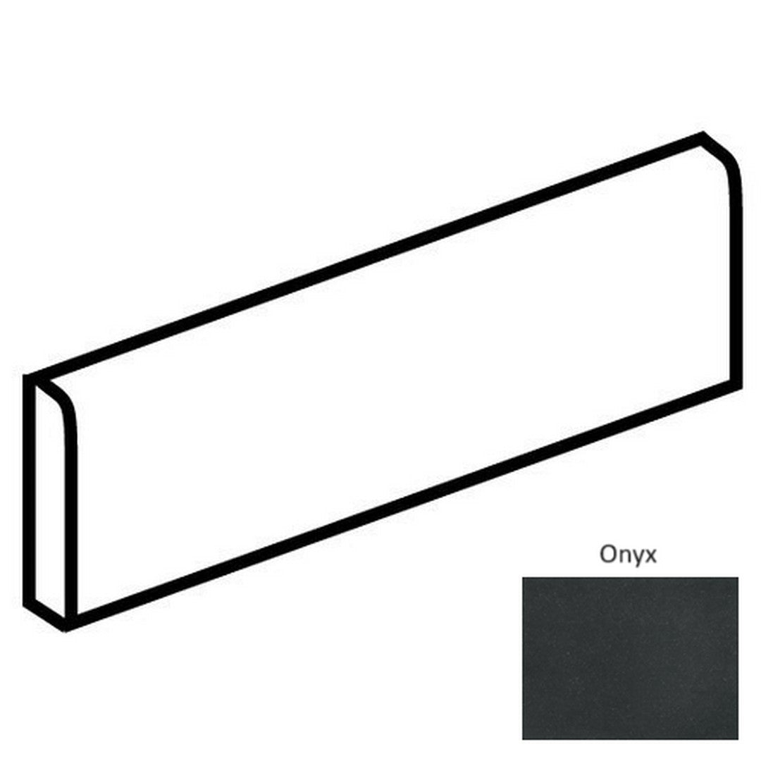 Daltile-Outlander-3-x-24-Matte-Porcelain-Floor-Bullnose-Onyx