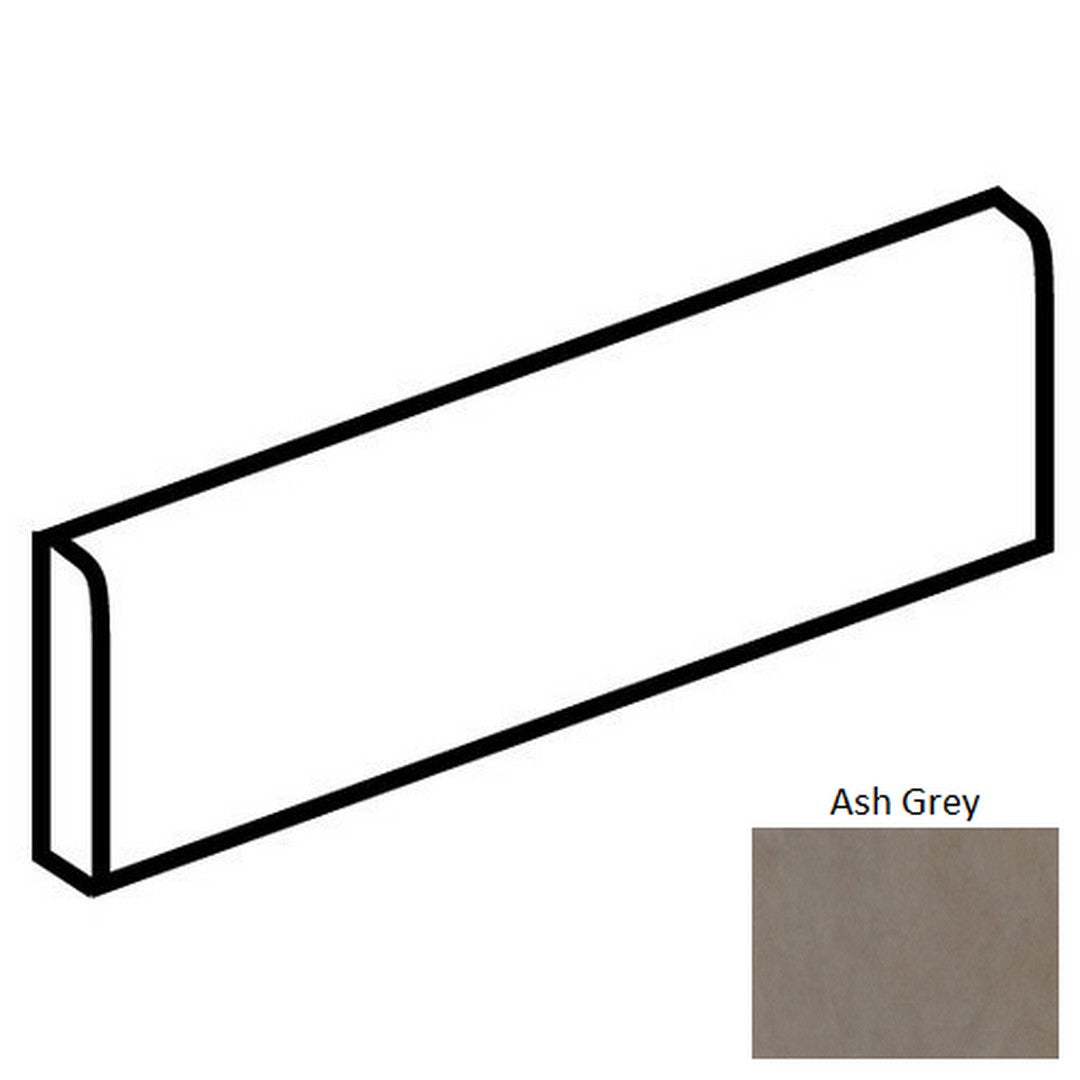 Daltile-Bee-Hive-3-x-12-Matte-Porcelain-Floor-Bullnose-Ashgrey