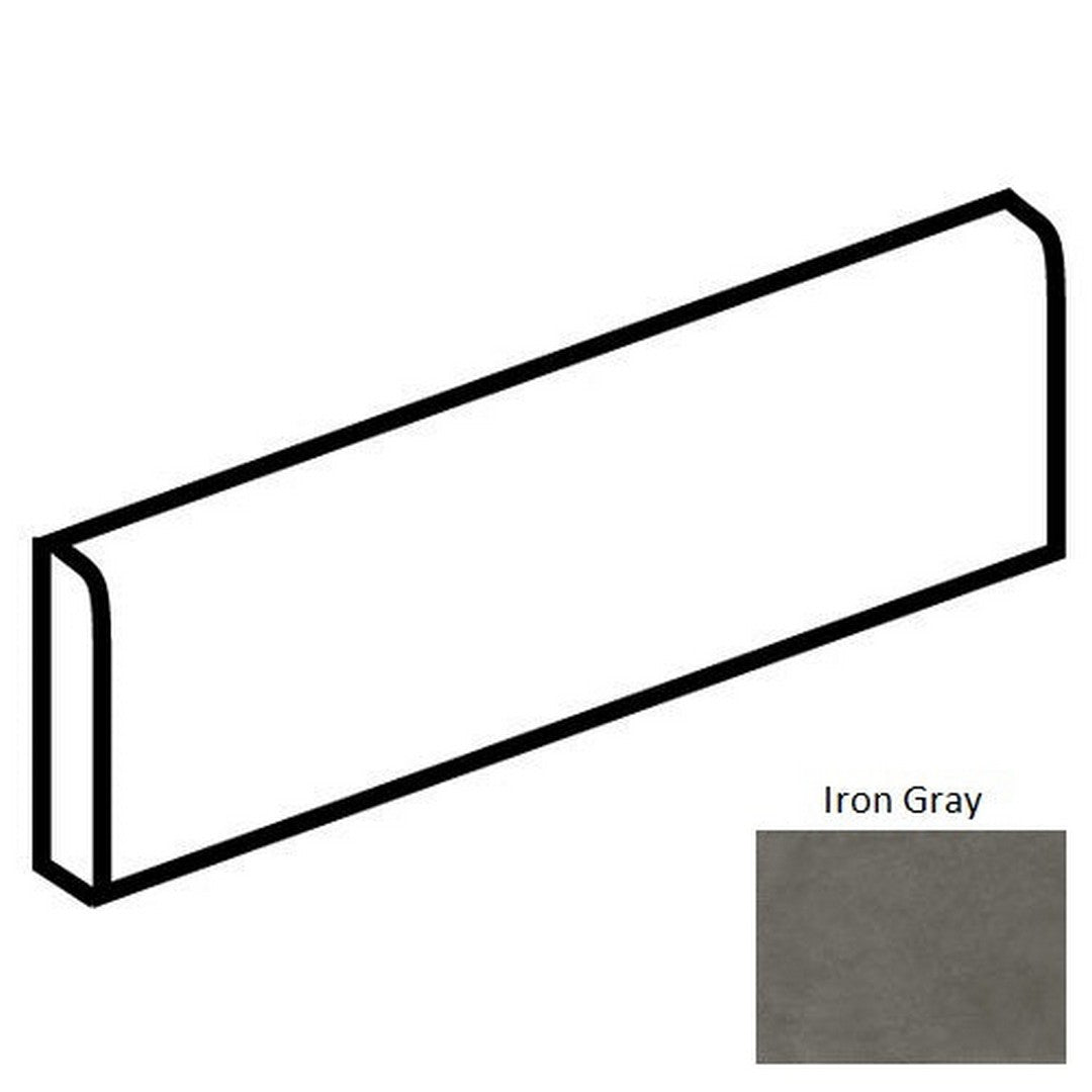 Daltile-Portfolio-3-x-12-Rectified-Matte-Porcelain-Floor-Bullnose-Iron-Grey