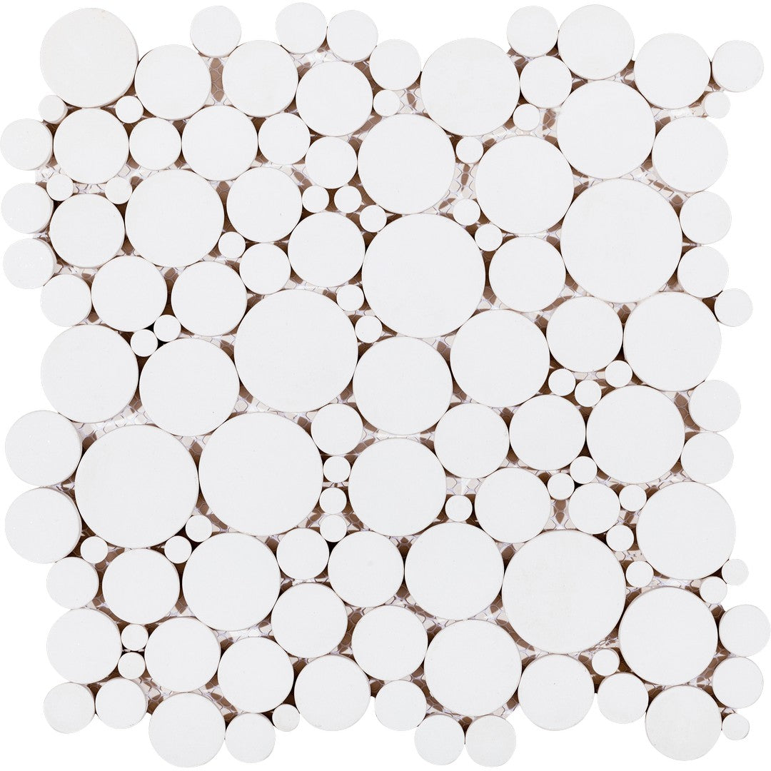 Bati Orient Exotic 12" x 12" Reconstituted Round Natural Stone Mosaic