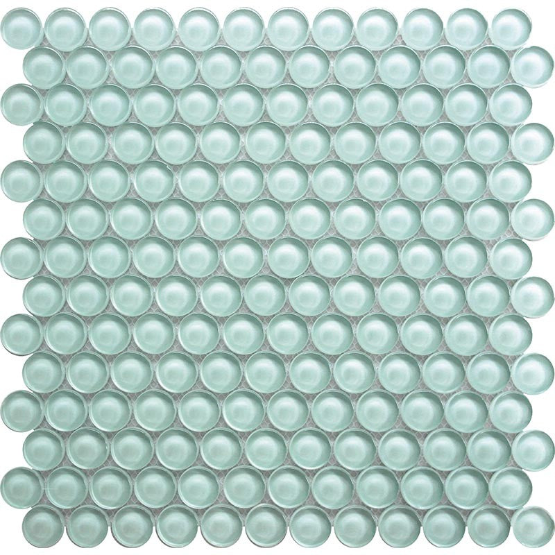MiR Color Palette 12" x 12" Glossy Glass 1" Round Mosaic