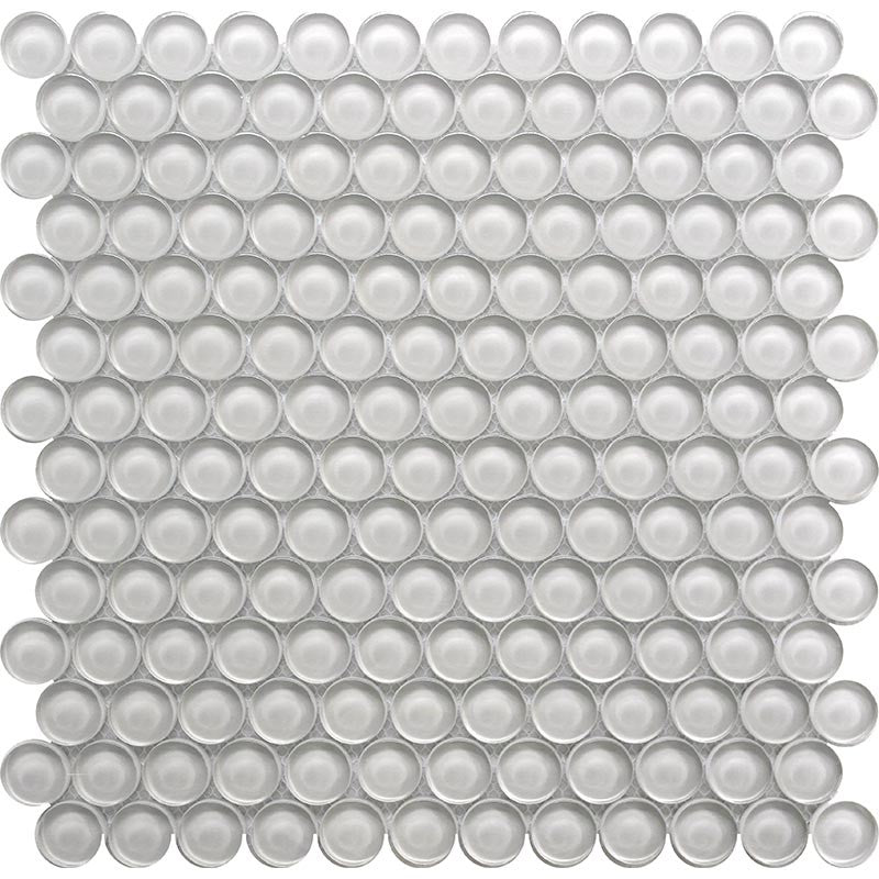 MiR Color Palette 12" x 12" Glossy Glass 1" Round Mosaic