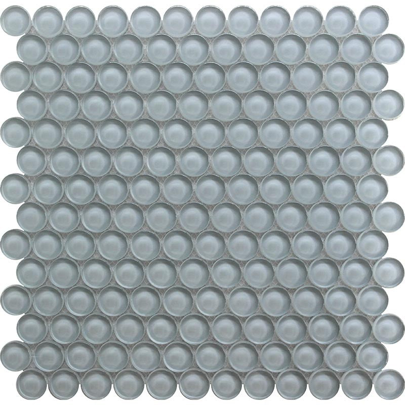 MiR Color Palette 12" x 12" Glossy Glass 1" Round Mosaic