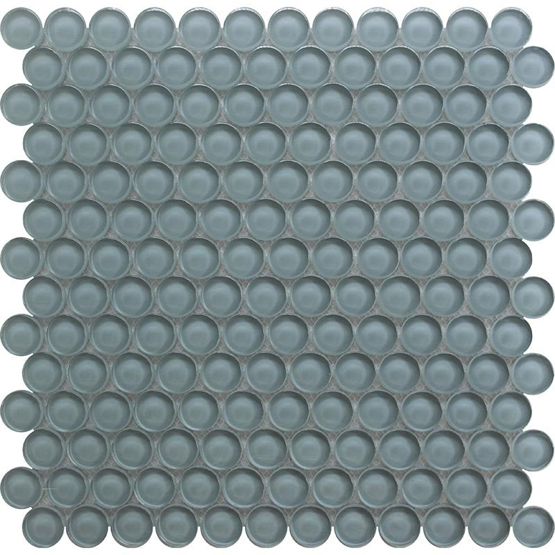 MiR Color Palette 12" x 12" Glossy Glass 1" Round Mosaic