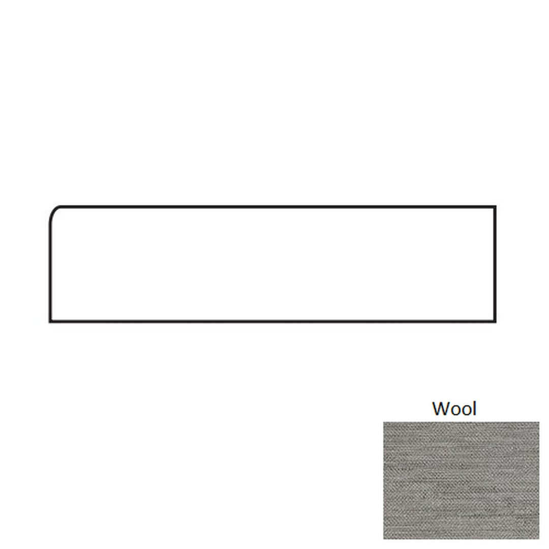 Tesoro Craft 3" x 24" Rectified Matte & Textured Porcelain Bullnose