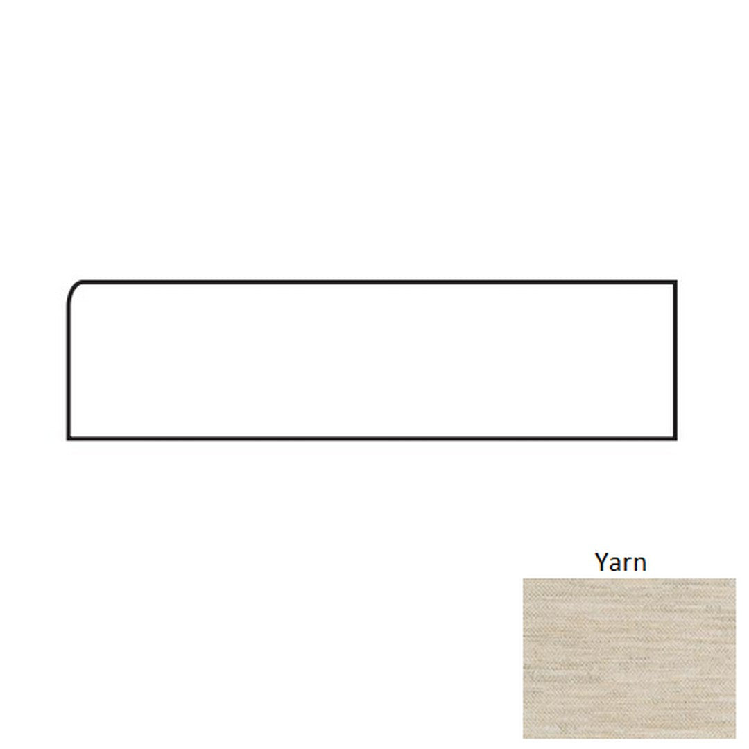 Tesoro Craft 3" x 24" Rectified Matte & Textured Porcelain Bullnose