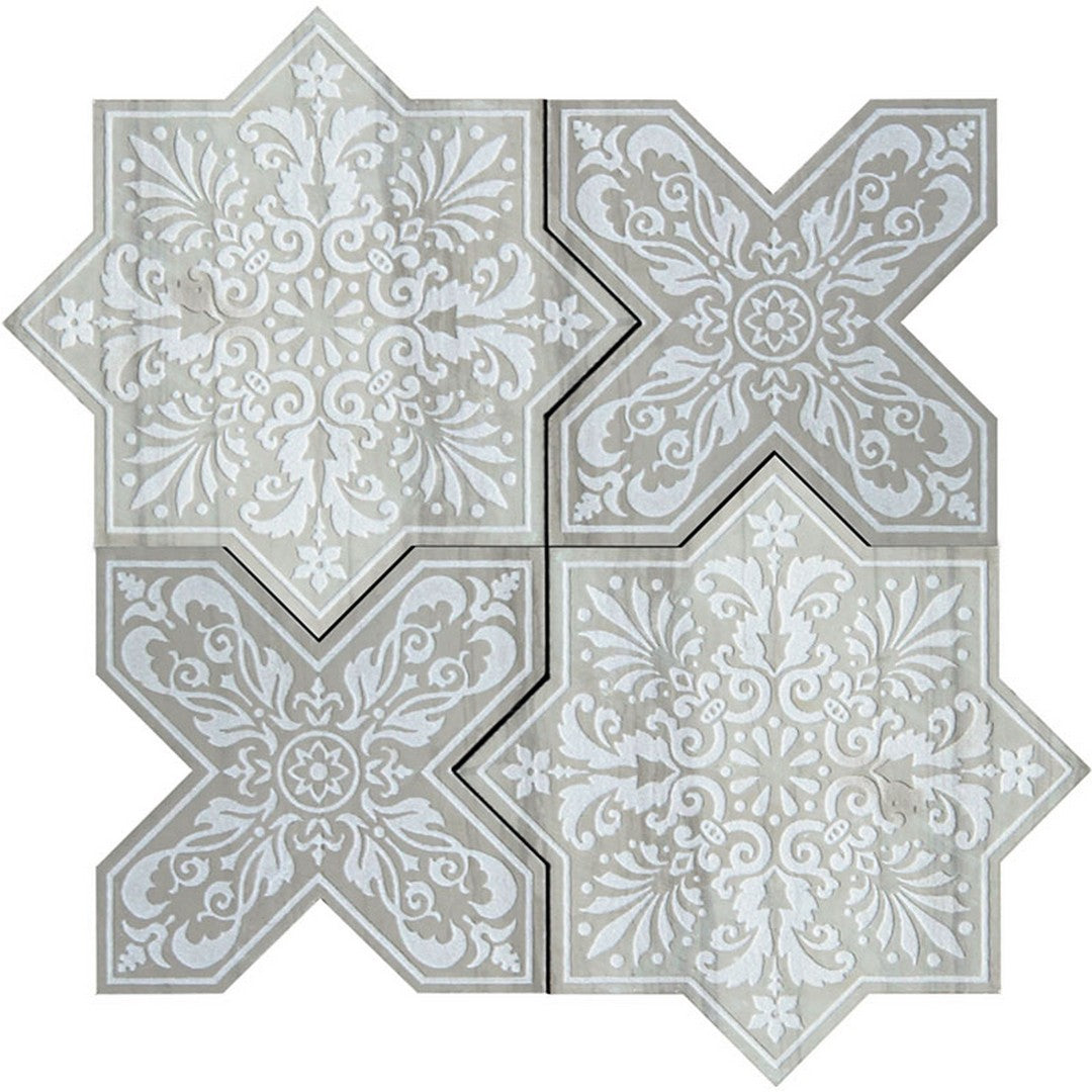 MiR Pantheon 7.25" x 7.25" Textured Natural Stone Decorative Mosaic
