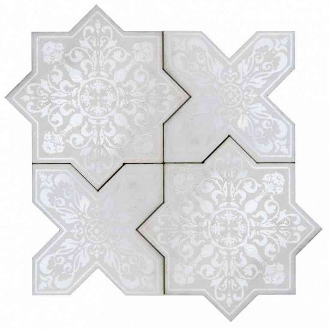 MiR Pantheon 7.25" x 7.25" Textured Natural Stone Decorative Mosaic