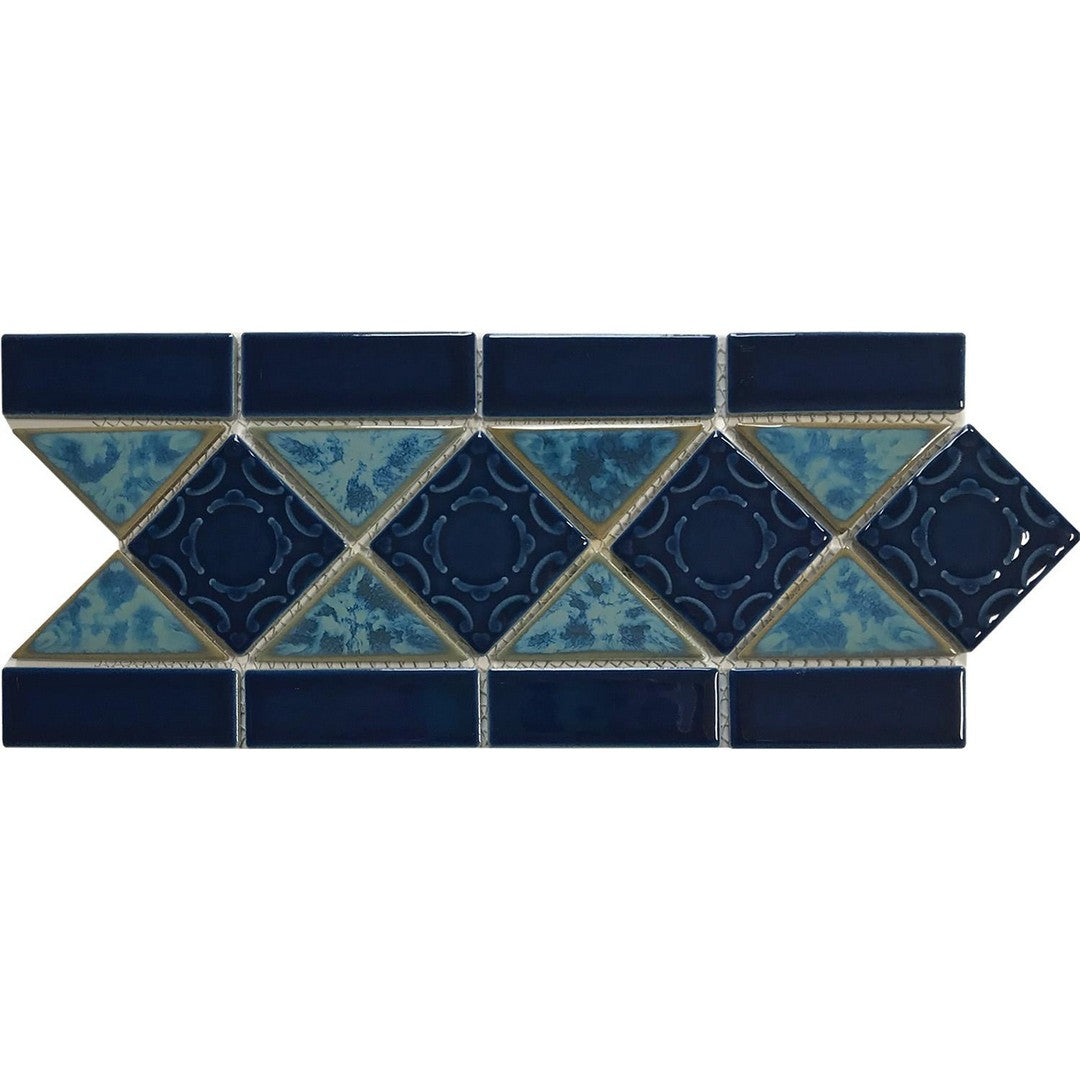 Tesoro Listello 6" x 13" Interlocking Porcelain Border