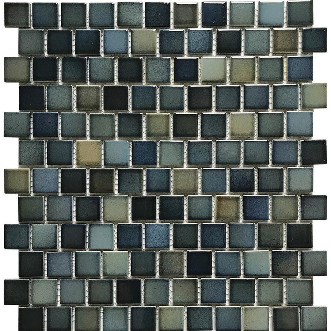 Tesoro Sea Breeze 12" x 13" Porcelain 1" Staggered Mosaic