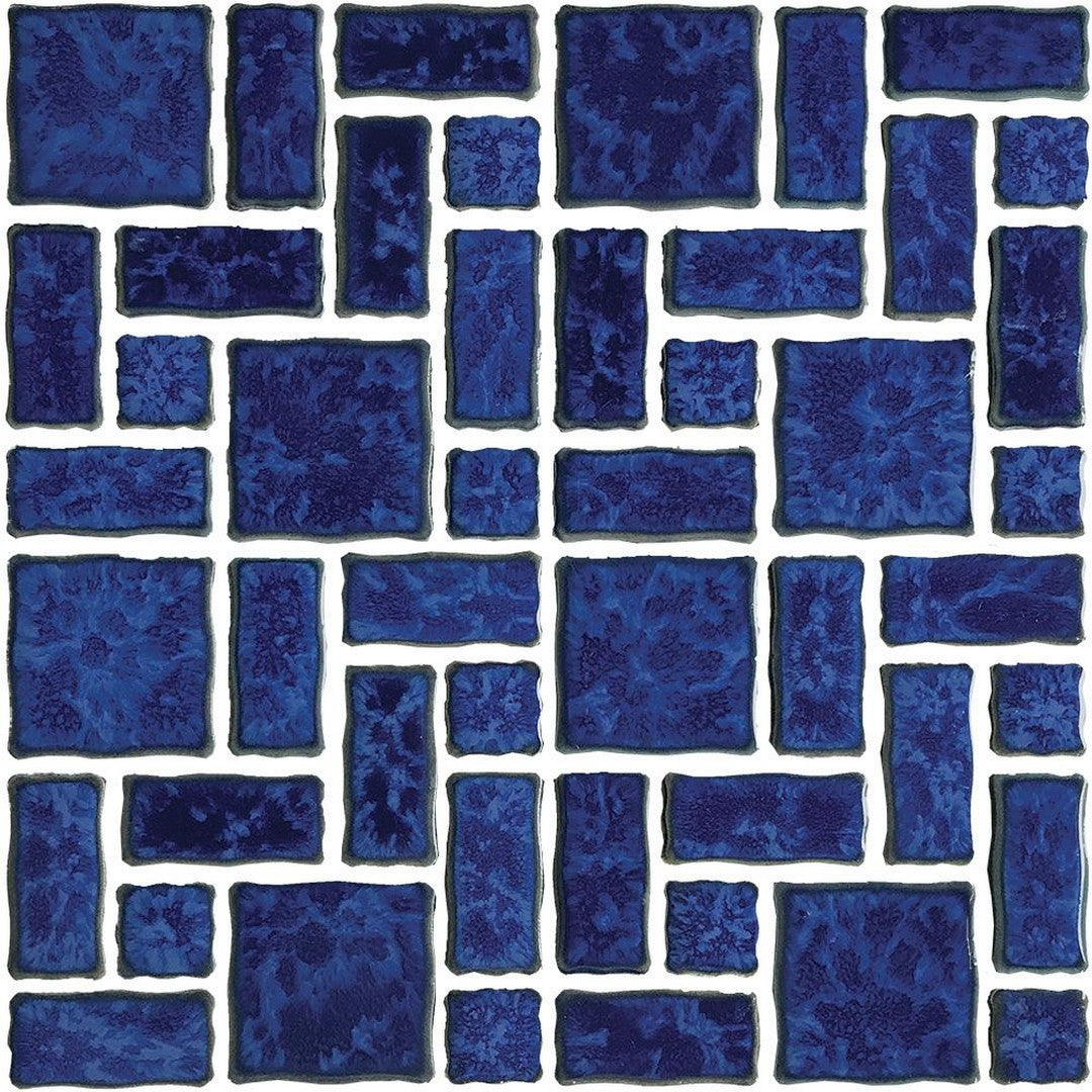 Tesoro Reflection 12" x 12" Block Random Pattern Porcelain Mosaic