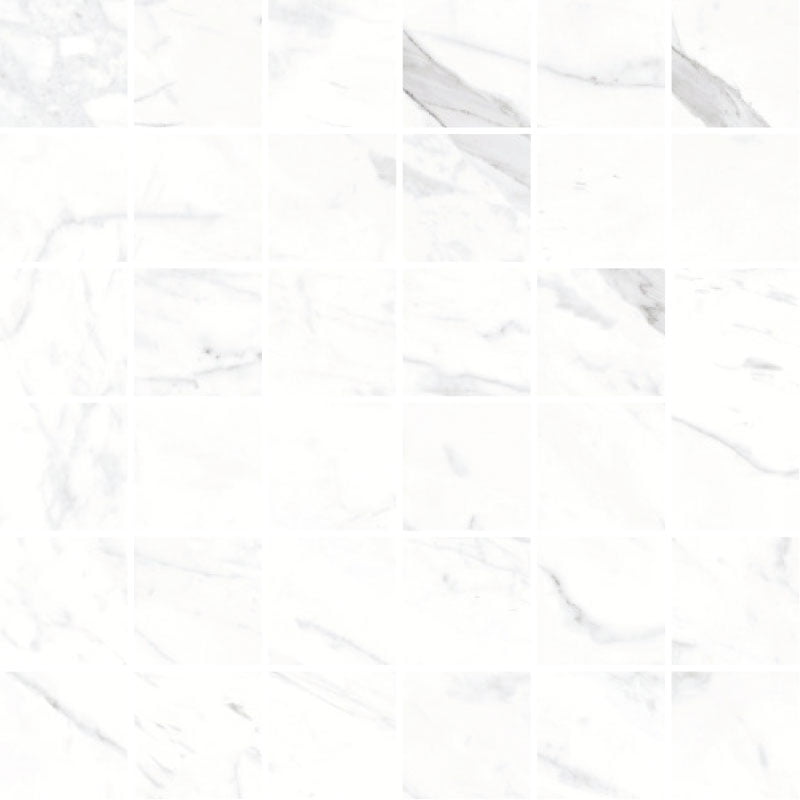 Signature Collection Marmoluna 12" x 12" Polished Porcelain 2" Mosaic