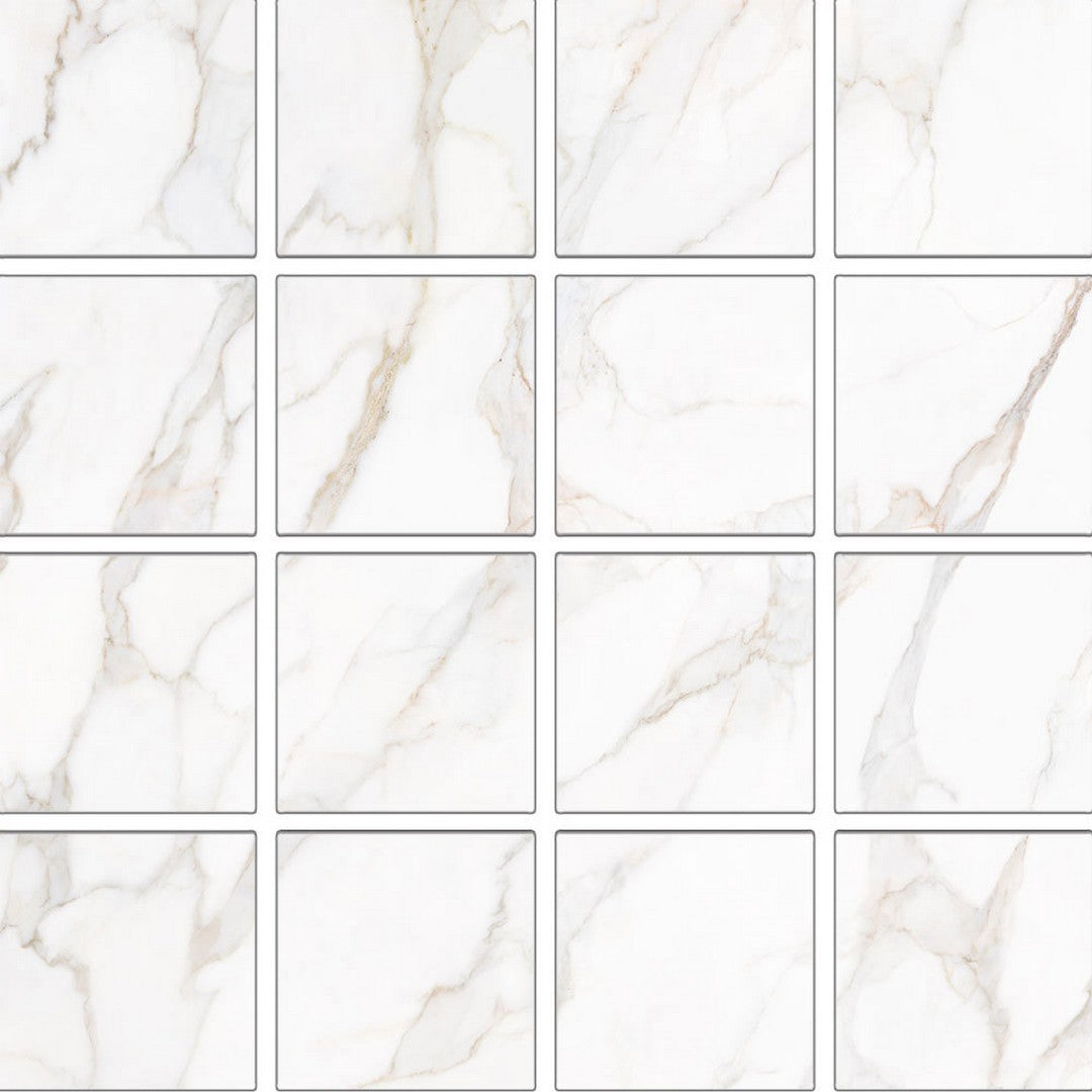 Tesoro Paonazzo 12" x 12" Rectified Matte Porcelain 3" Mosaic