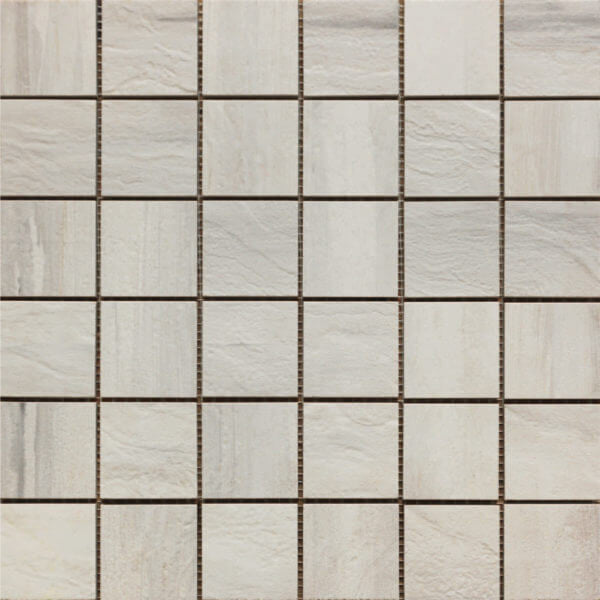 Happy Floors Paint Stone 12" x 12" Natural Porcelain 2" Mosaic
