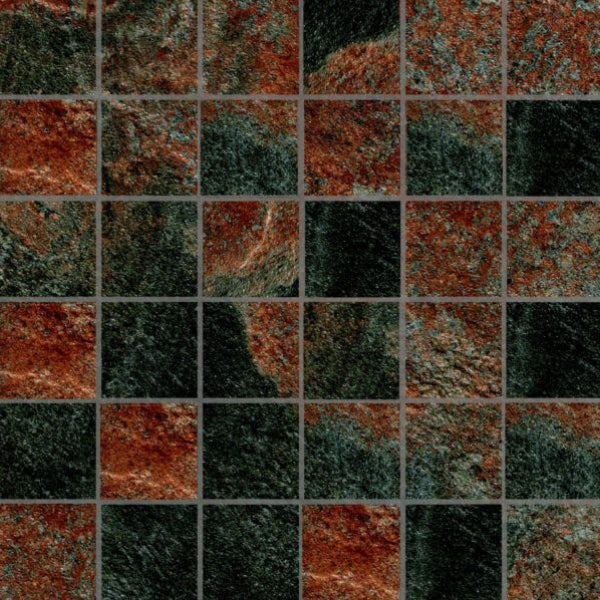 Happy Floors Phoenix 12" x 12" Natural Porcelain 2" Mosaic