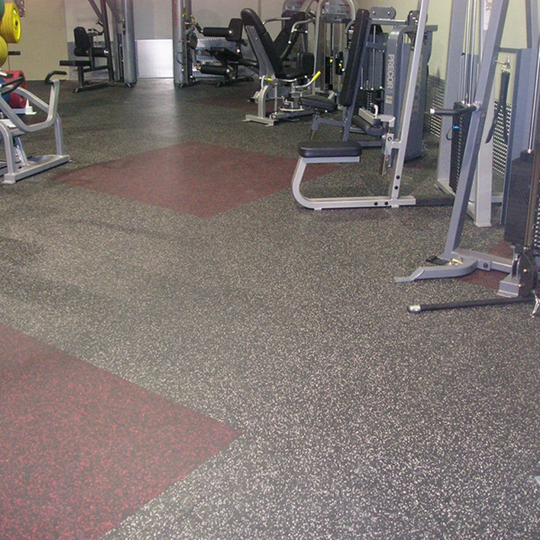 Flexco-Prime-Sports-34.25-x-34.25-Smooth-20%-Chip-Color-Rubber-Interlocking-Tile-4mm-Vanilla