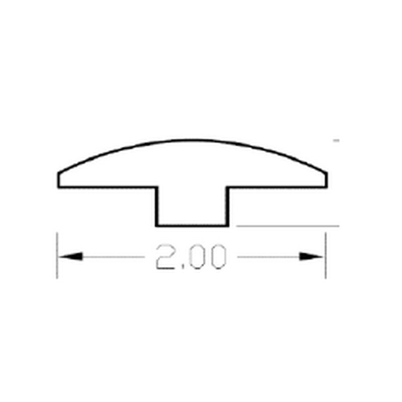 PrimoFlorz Oak 2" x 78" Hardwood T-Molding