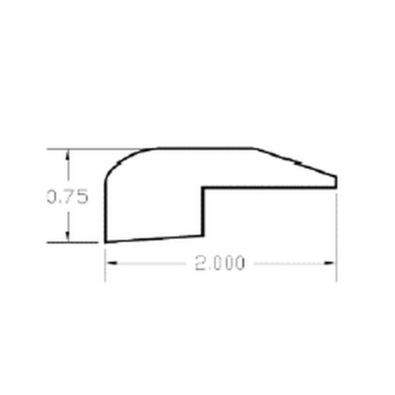 PrimoFlorz Oak 2" x 78" Hardwood Threshold
