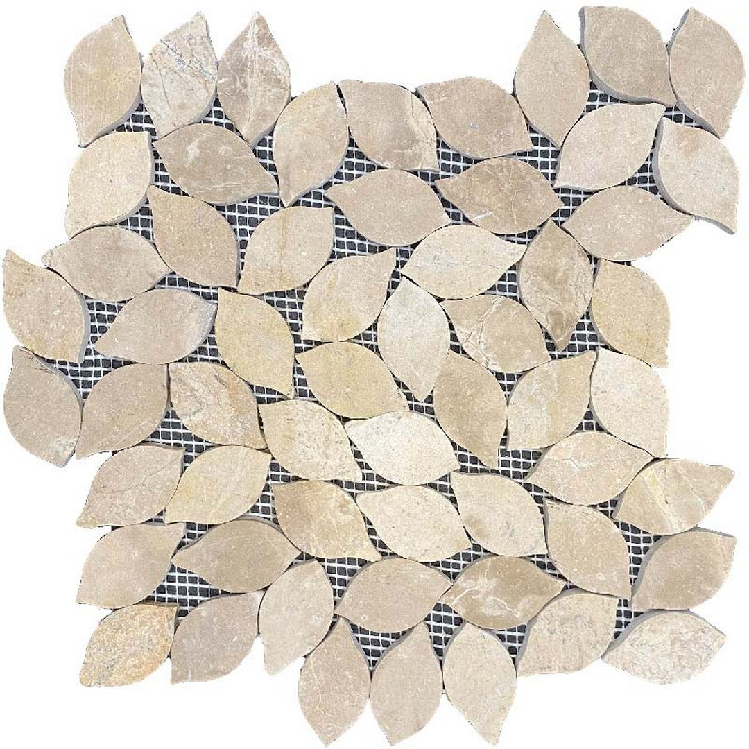 Maniscalco Stone Topiary 12" x 12" Honed Leaves Mosaic