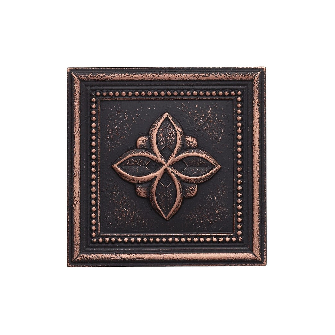 Questech Clover 4" x 4" Metal Deco
