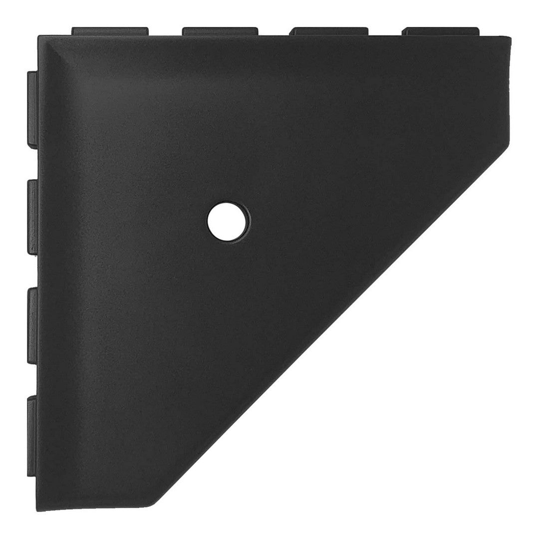 Questech Bath Accessories Geo 10" Matte Cast Stone Corner Shelf