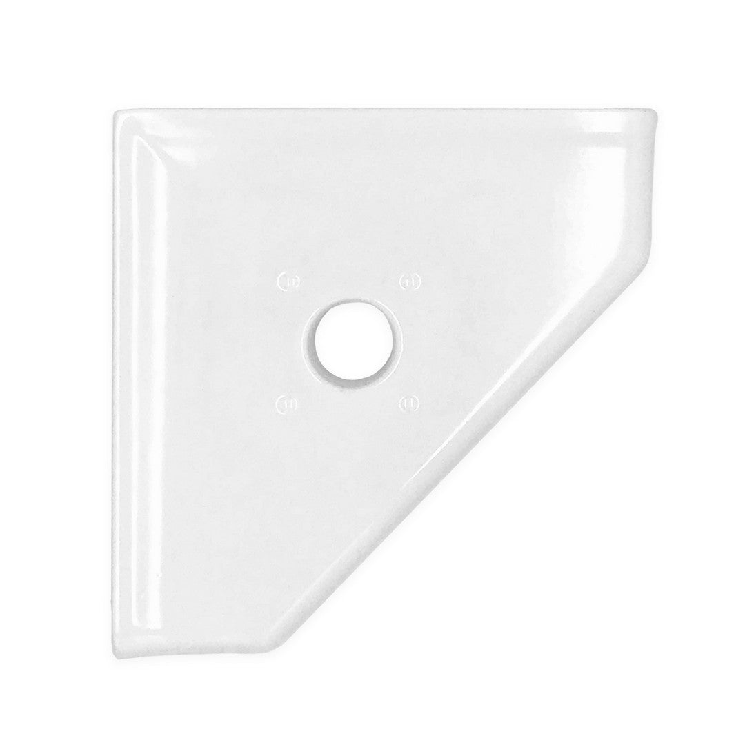 Questech Bath Accessories Geo Retrofit 5" Polished Cast Stone Corner Soap
