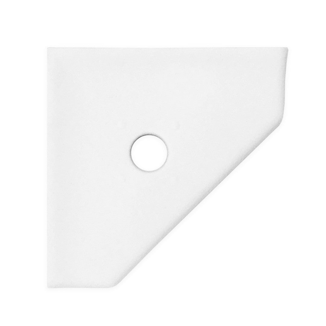 Questech Bath Accessories Geo Retrofit 5" Matte Cast Stone Corner Soap