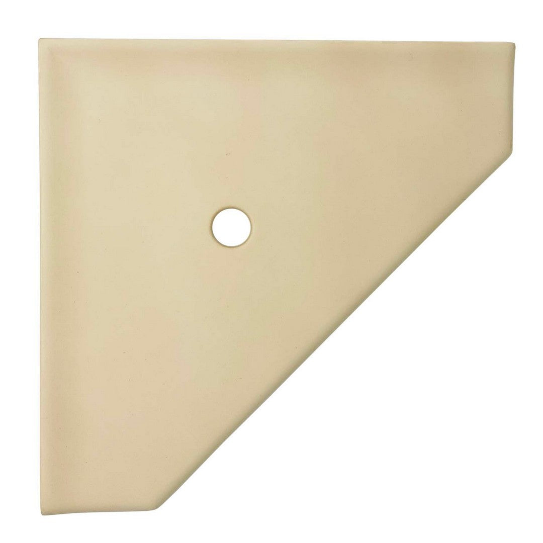 Questech Bath Accessories Geo Retrofit 10" Matte Cast Stone Corner Shelf