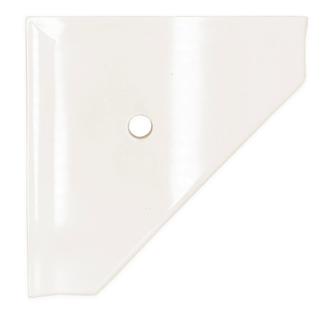 Questech Bath Accessories Geo Retrofit 10" Polished Cast Stone Corner Shelf