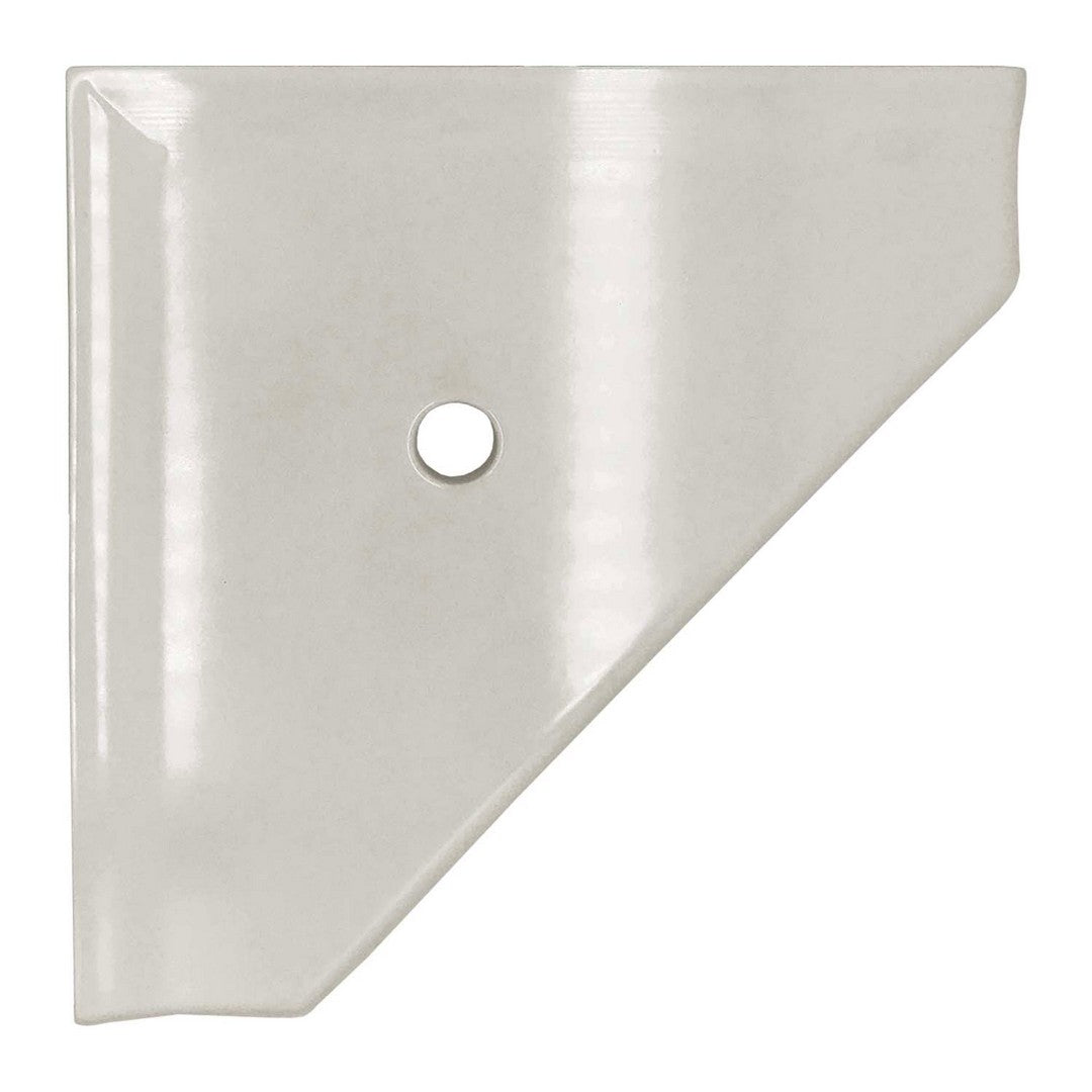 Questech Bath Accessories Geo Retrofit 10" Polished Cast Stone Corner Shelf