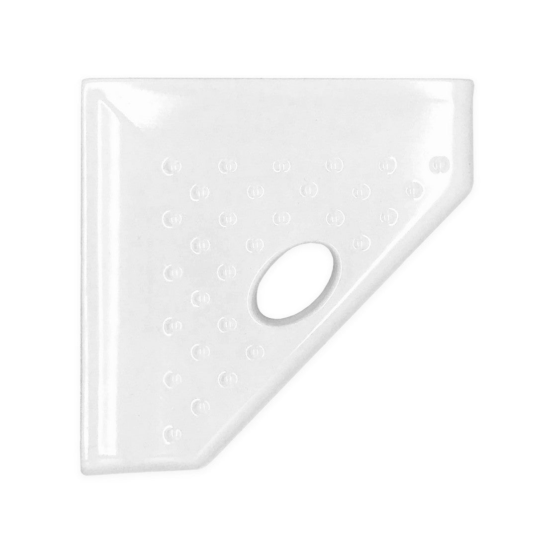 Questech Bath Accessories Geo Retrofit 5" Polished Cast Stone Foot Rest