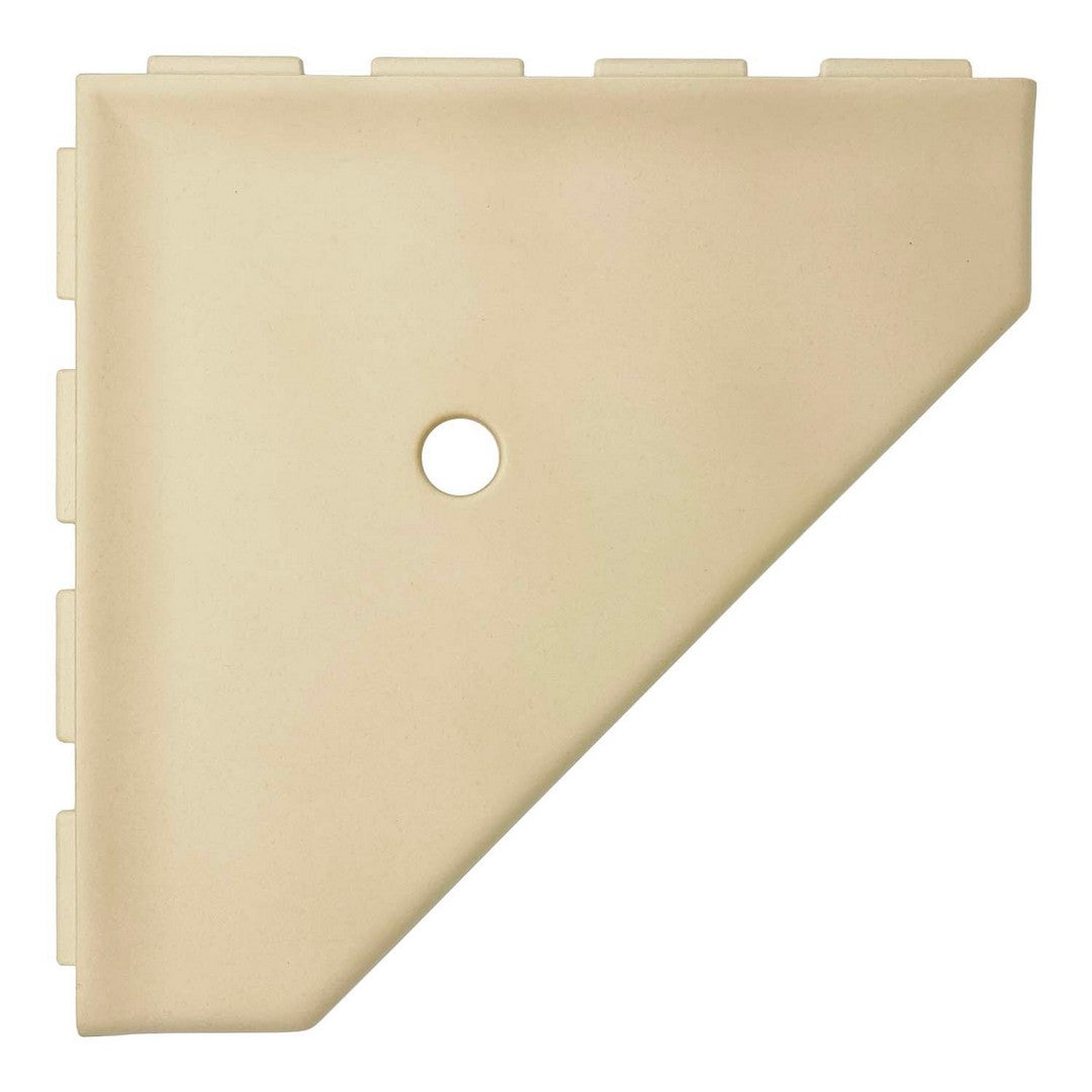 Questech Bath Accessories Geo 10" Matte Cast Stone Corner Shelf