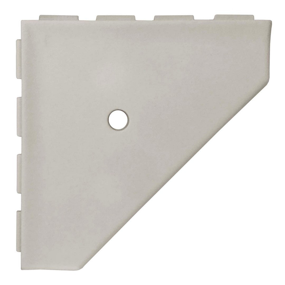 Questech Bath Accessories Geo 10" Matte Cast Stone Corner Shelf