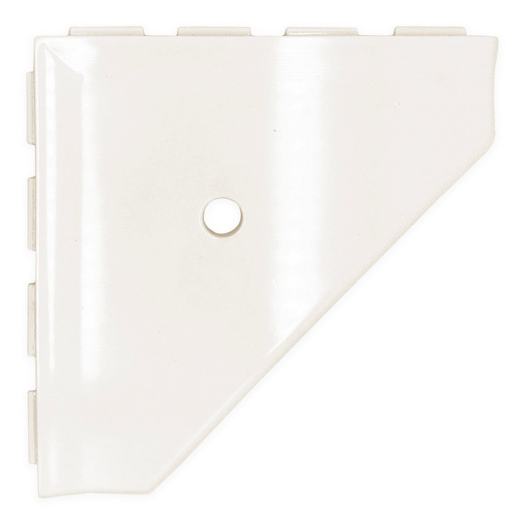 Questech Bath Accessories Geo 10" Polished Cast Stone Corner Shelf