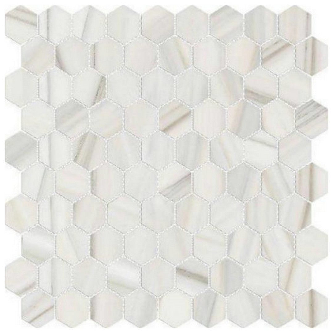 QC Ardor 12" x 12" Rectified Polished Porcelain Hexagon 1" Mosaic