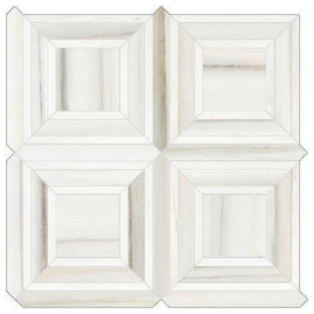 Qualis Ceramica Ardor 12" x 12" Rectified Polished Porcelain Piazza Mosaic