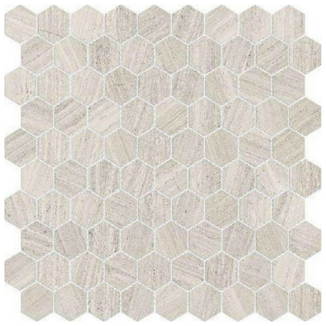 QC Ardor 12" x 12" Rectified Polished Porcelain Hexagon 1" Mosaic