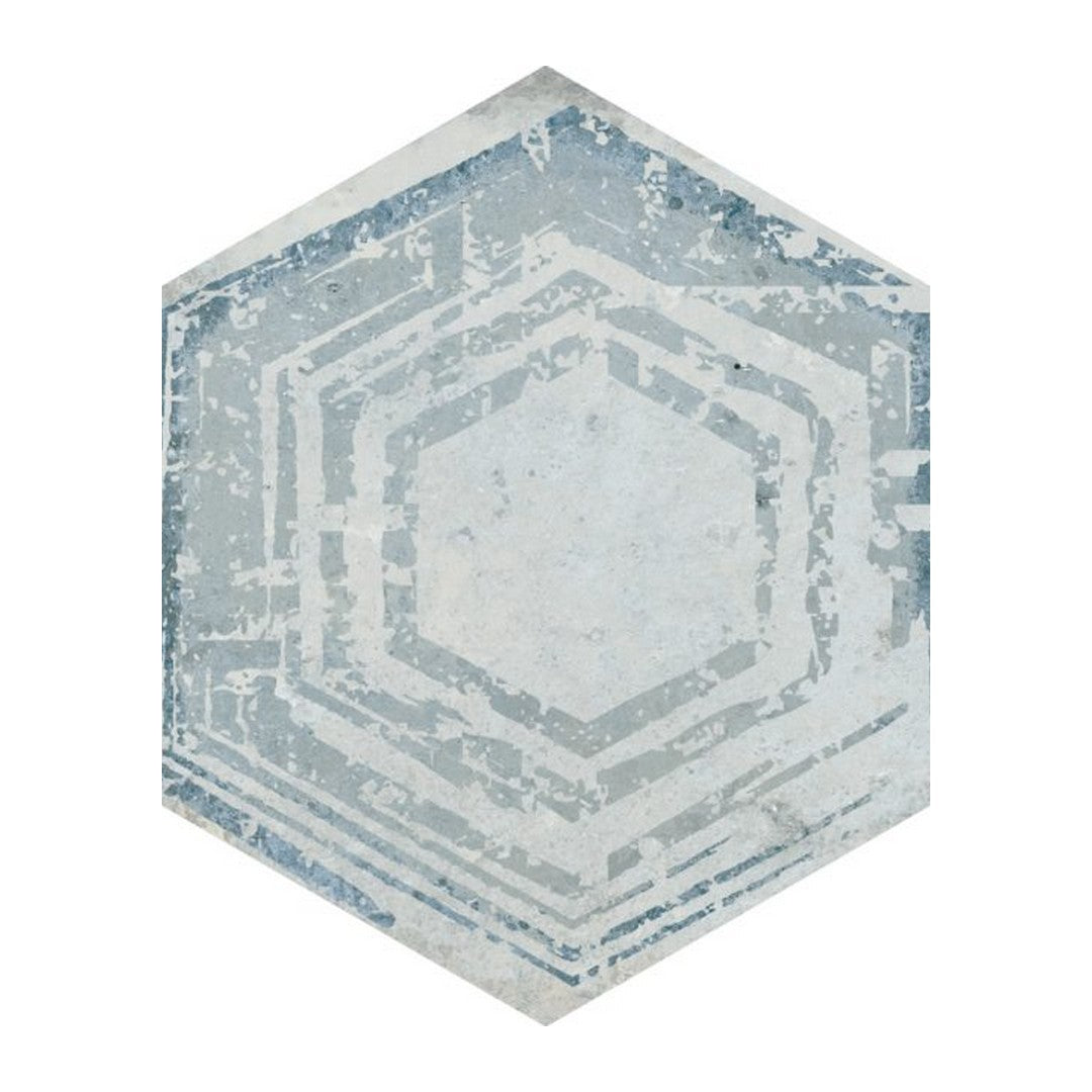 Qualis Ceramica Alma 5.5" x 6.3" Matte Porcelain Hexagon Decor Tile