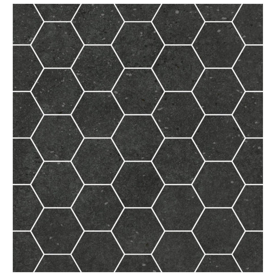 Qualis Ceramica Ashland 12" x 12" Rectified Matte Porcelain Hexagon 3" Mosaic