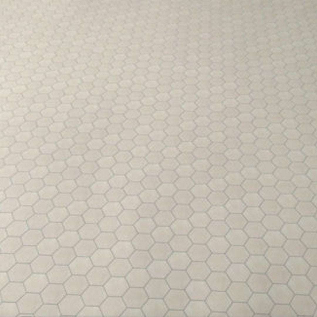 Qualis-Ceramica-Ashland-12-x-12-Rectified-Matte-Porcelain-Hexagon-3-Mosaic-Cream-Mosaic