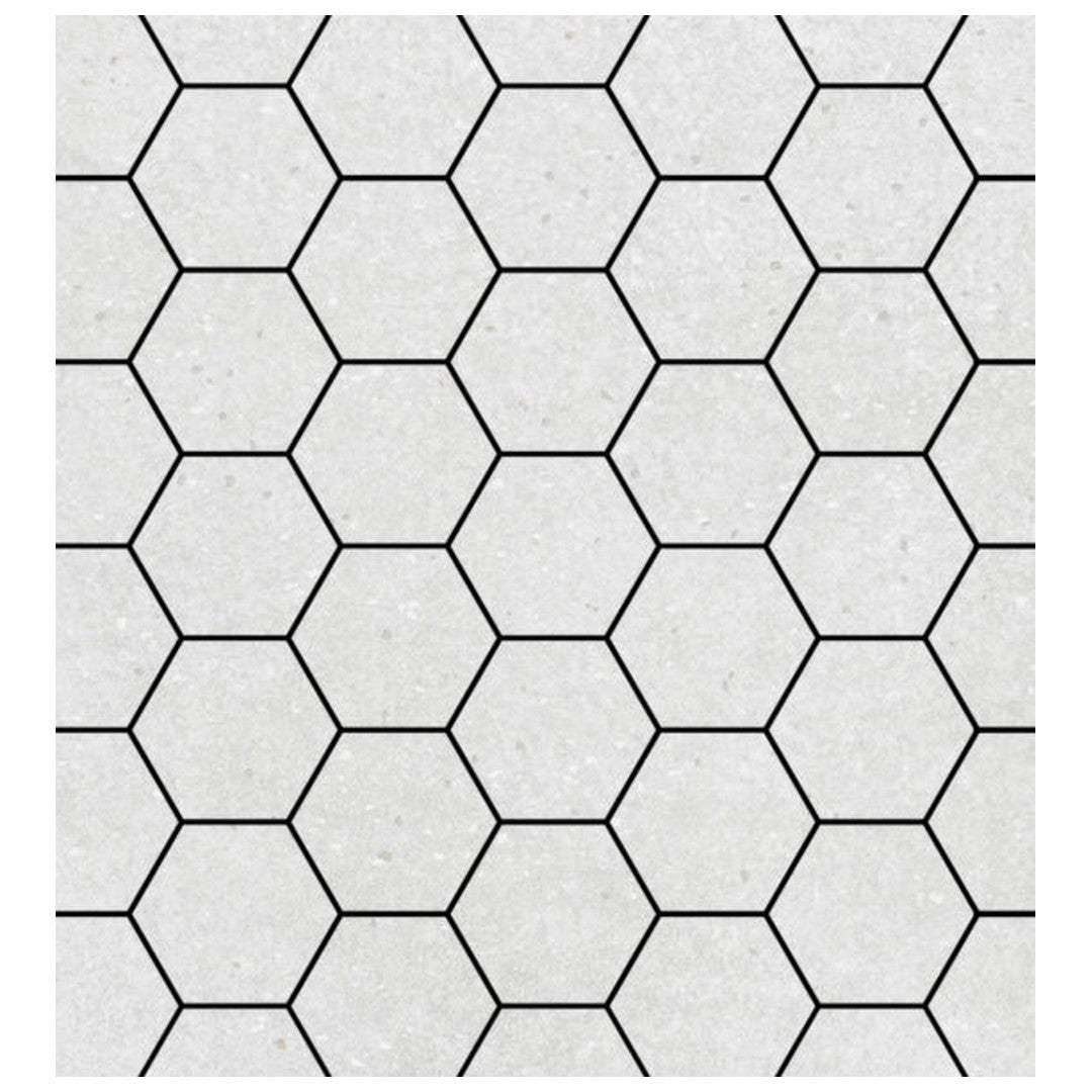 Qualis Ceramica Ashland 12" x 12" Rectified Matte Porcelain Hexagon 3" Mosaic