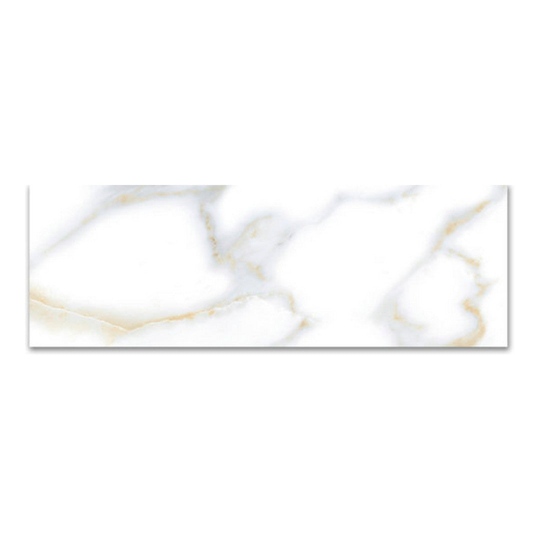 Qualis Ceramica Calacatta 3" x 9" Glossy Ceramic Tile