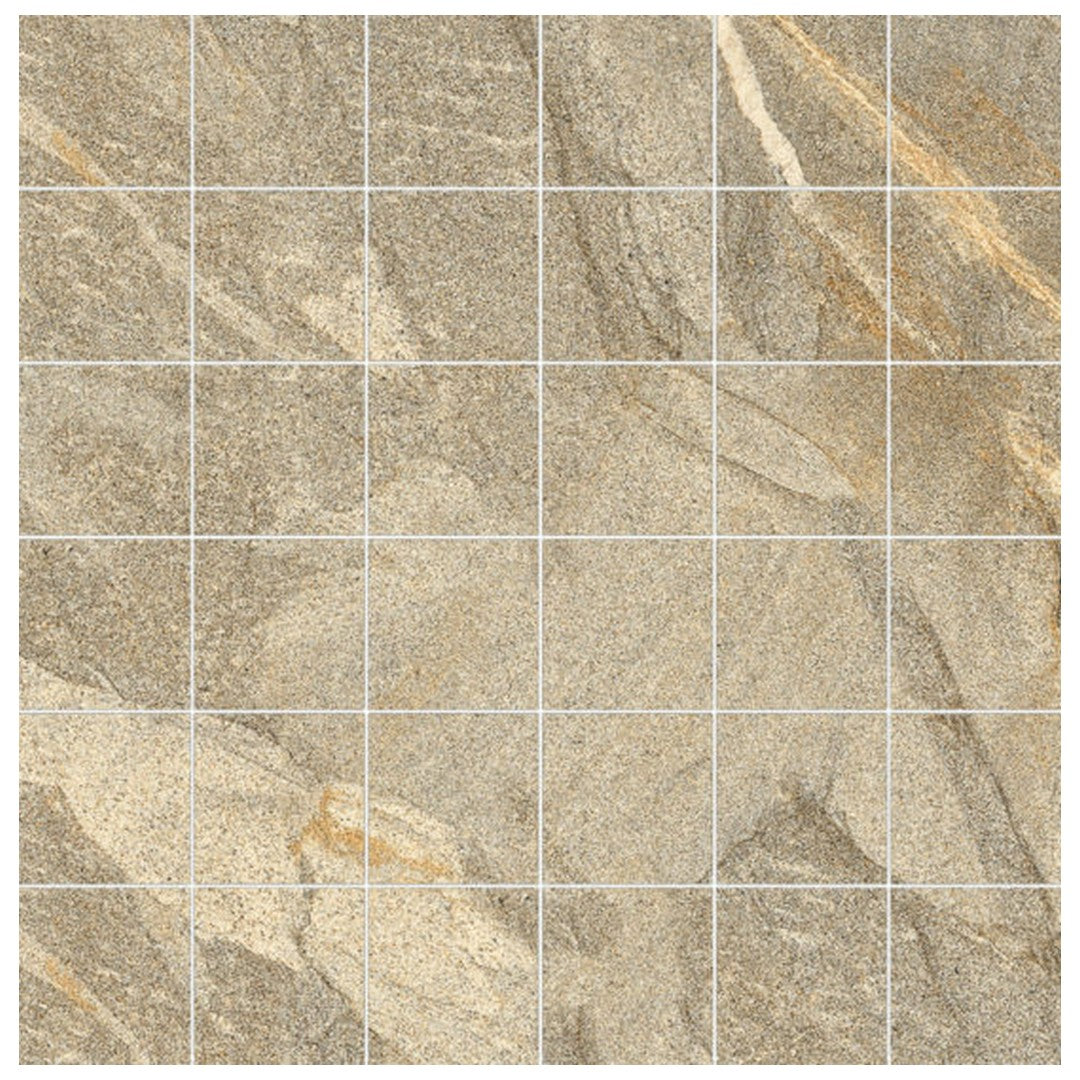 Qualis Ceramica Capri 12" x 12" Natural Porcelain 2" Mosaic