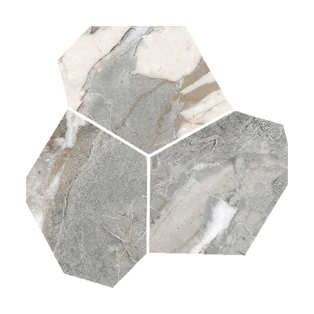 QC Dynasty 11" x 12" Rectified Porcelain Eggs Mosaic