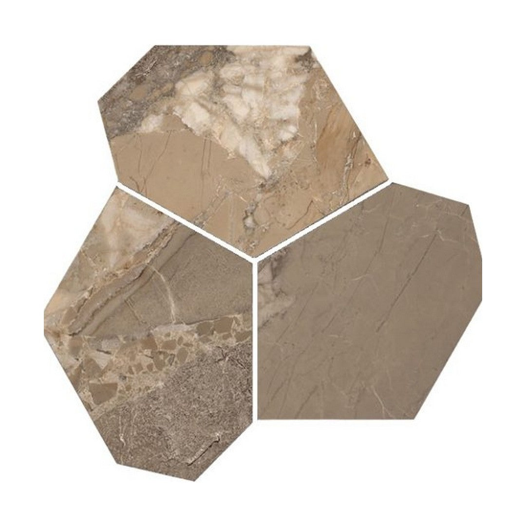 QC Dynasty 11" x 12" Rectified Porcelain Eggs Mosaic